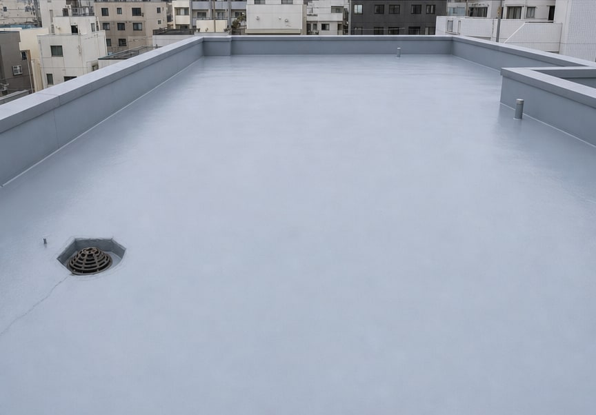 同じ屋上の防水施工後